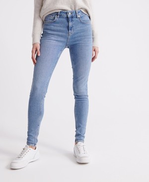 Superdry Mid Rise Skinny Női Farmer Sötétkék | UYWDA4695